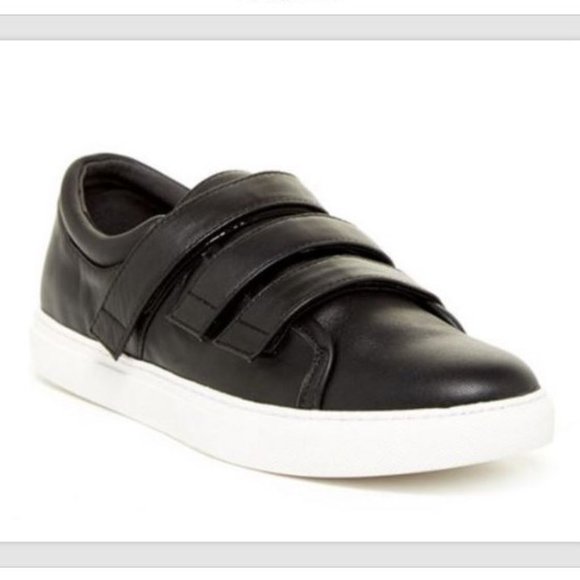 Kenneth Cole New York Women's Kingvel Triple Strap Sneakers Black/White … - Picture 1 of 3